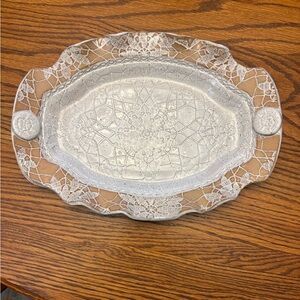 “Wedding Lace” Oval Platter (R. Shivers)